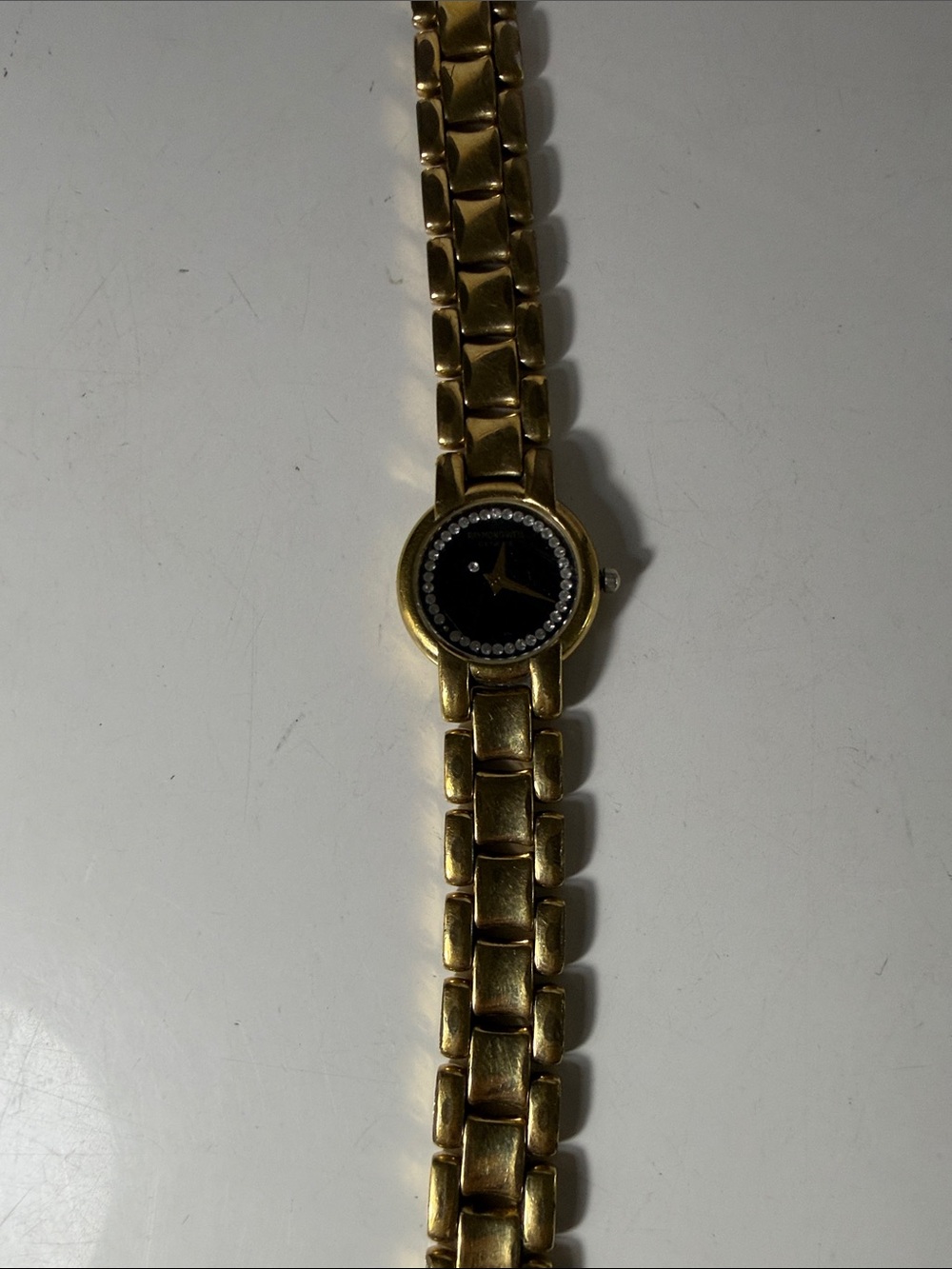 Raymond Weil Gold and Black Crystal-Accented Bracelet Watch - Picture 2 of 7